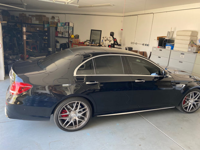 2019 Mercedes E-63 Black on Black.