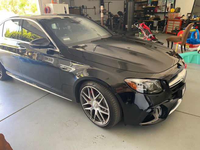 2019 Mercedes E-63 Black on Black.