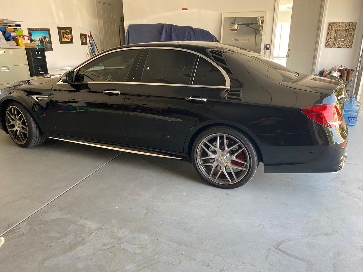 2019 Mercedes E-63 Black on Black.