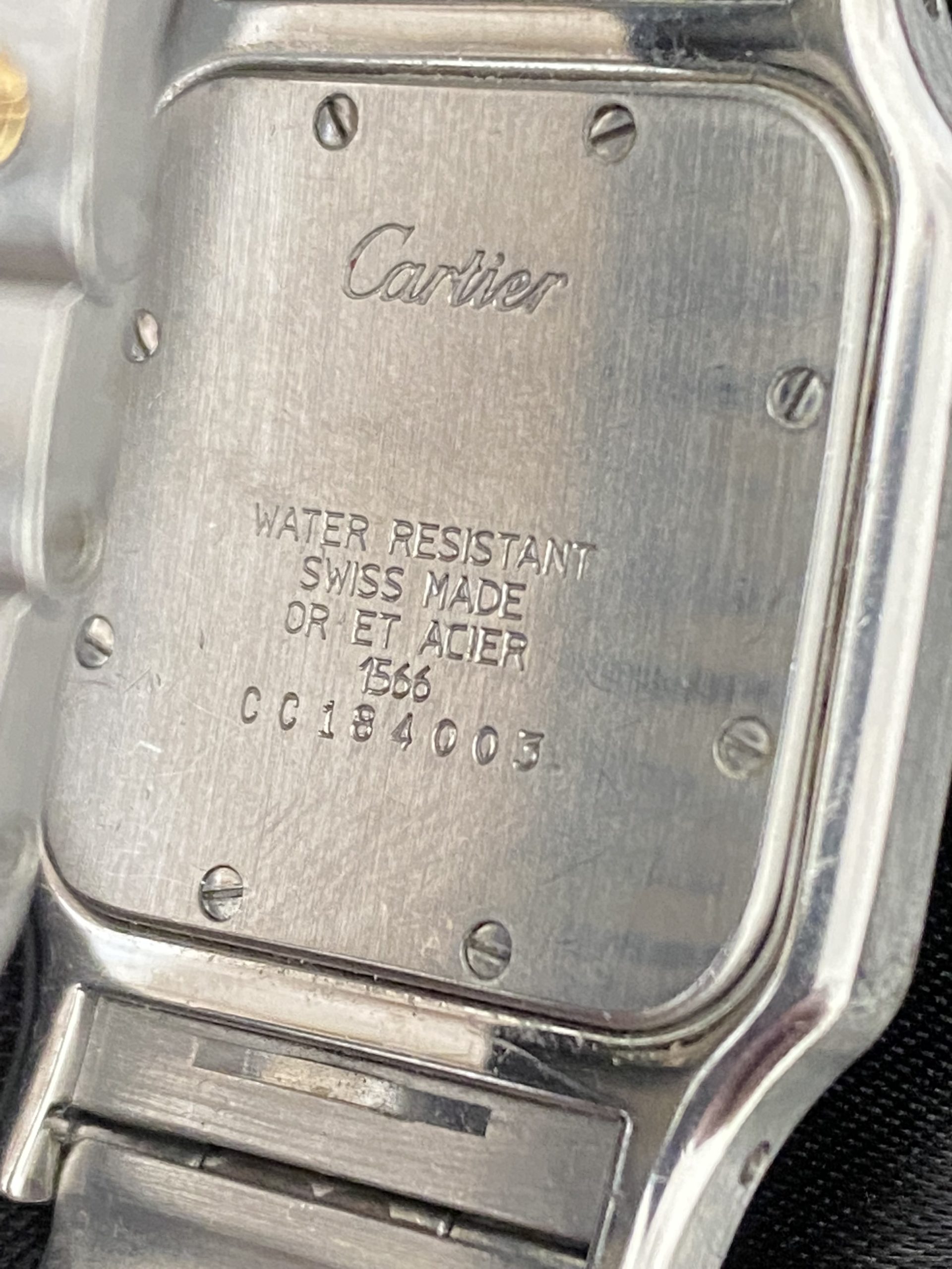 Cartier 1566 Santo’s Gold watch